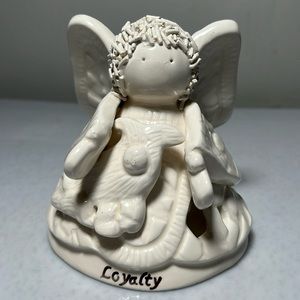 Edgewater Designs Ceramic Angel "Loyalty" Tealight Candle Holder New